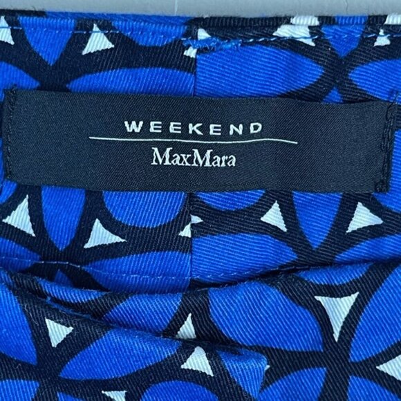 Weekend Max Mara FITW13 Stretch Slim-Fit Cigarette ankle Pants Size 4 floral - Picture 6 of 11